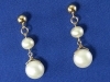 Freshwater Pearl Briolette Gold Filled Dangle Earrings